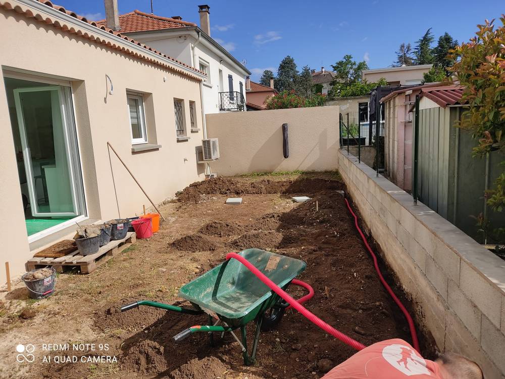Aménagement paysager près de Génissieux